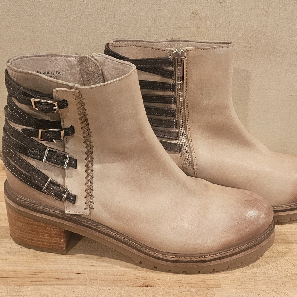 Vintage Foundry Company Perri Bootie Cream/beige Size10